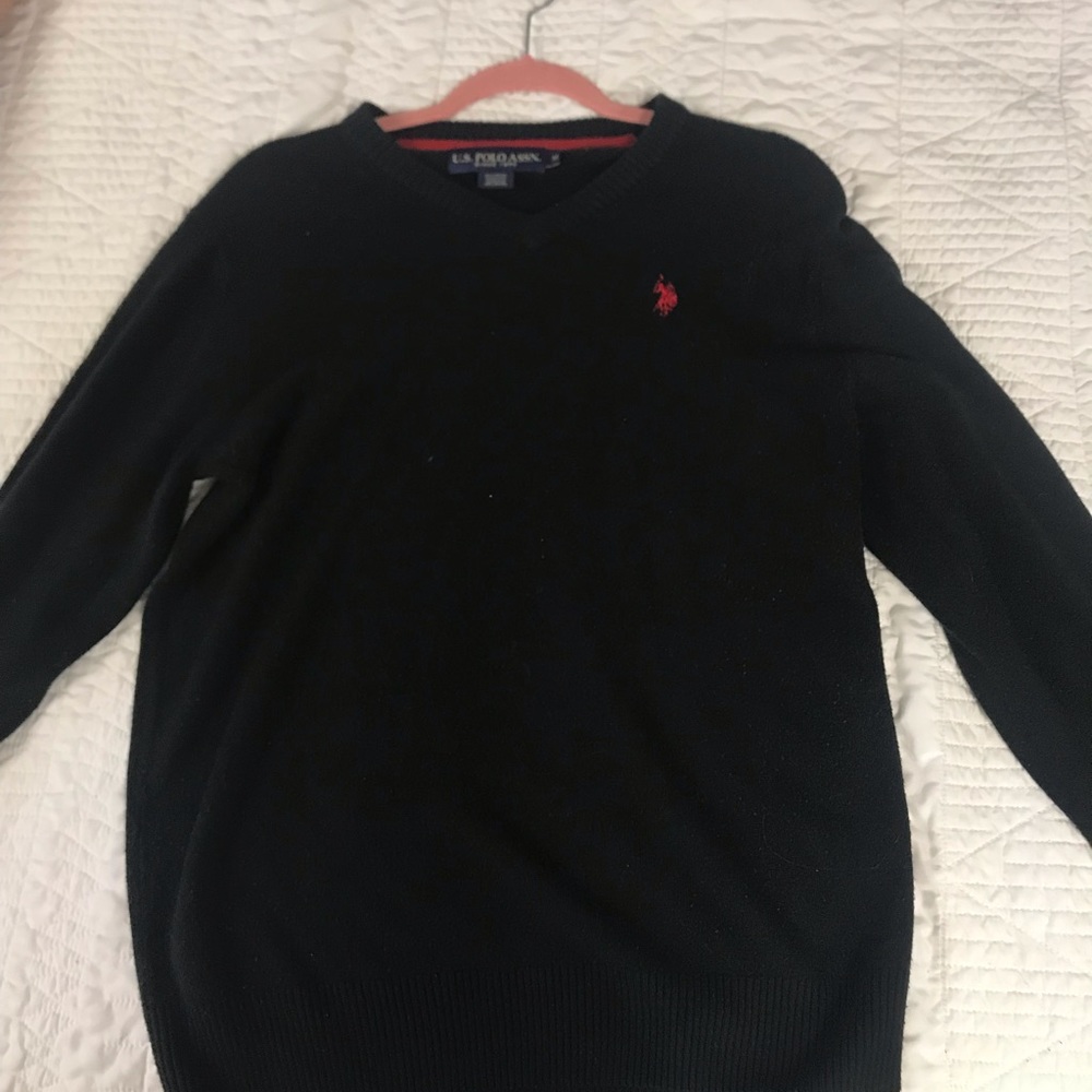 Ralph Lauren black vneck sweater